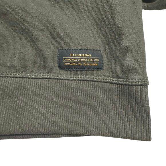 REI Co-Op | Men | 80th Anniversary Staff Edition Army Green Sweatshirt | Large - Picture 12 of 12